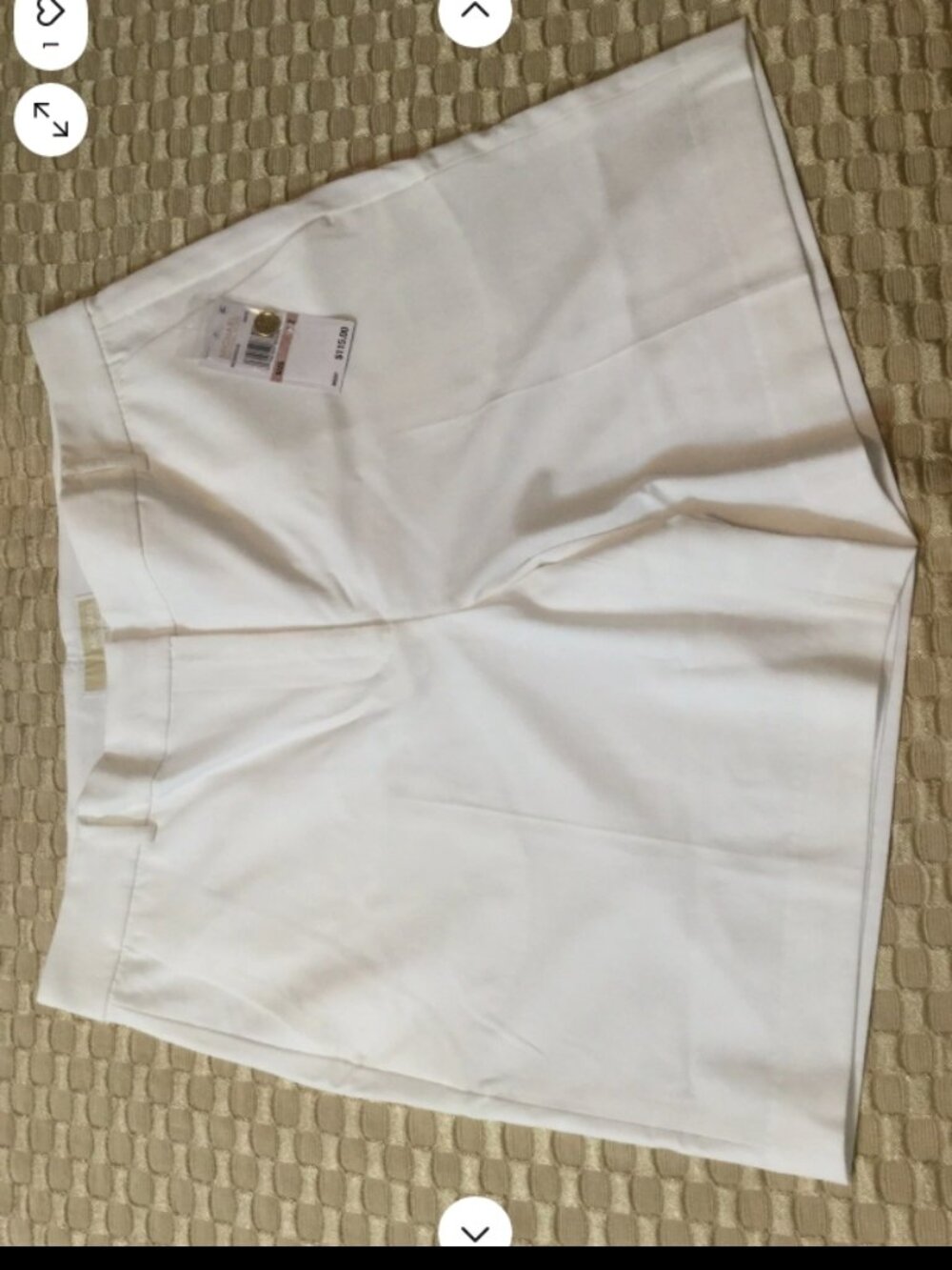 MK Michael Kors Women Size 12 Dress Shorts Walking White Inseam 8 in. NWT
